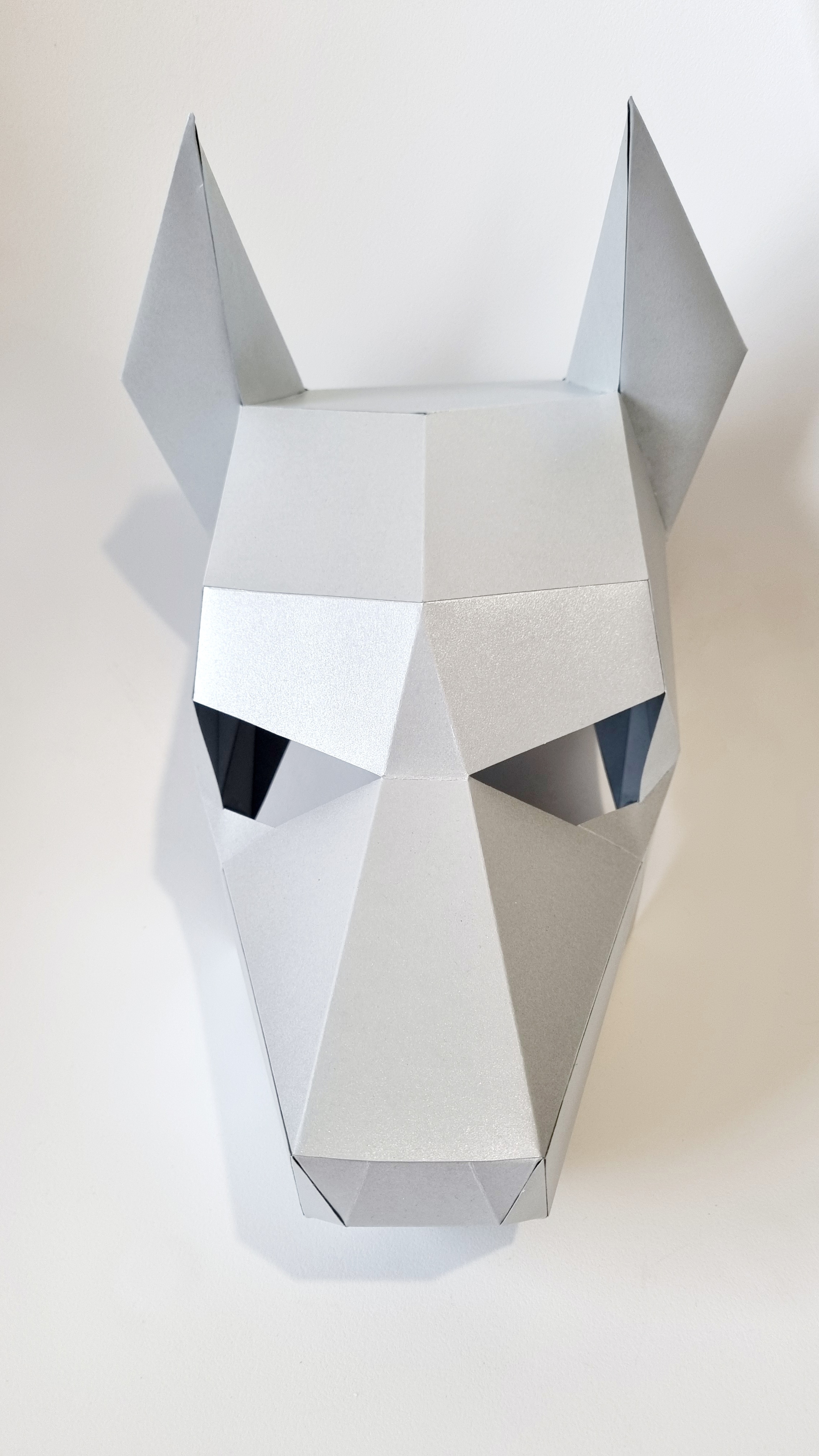 Полигональная маска лисы. Полигональные скульптуры Доберман. Набор для оригами. Minecraft прикольная оригами.